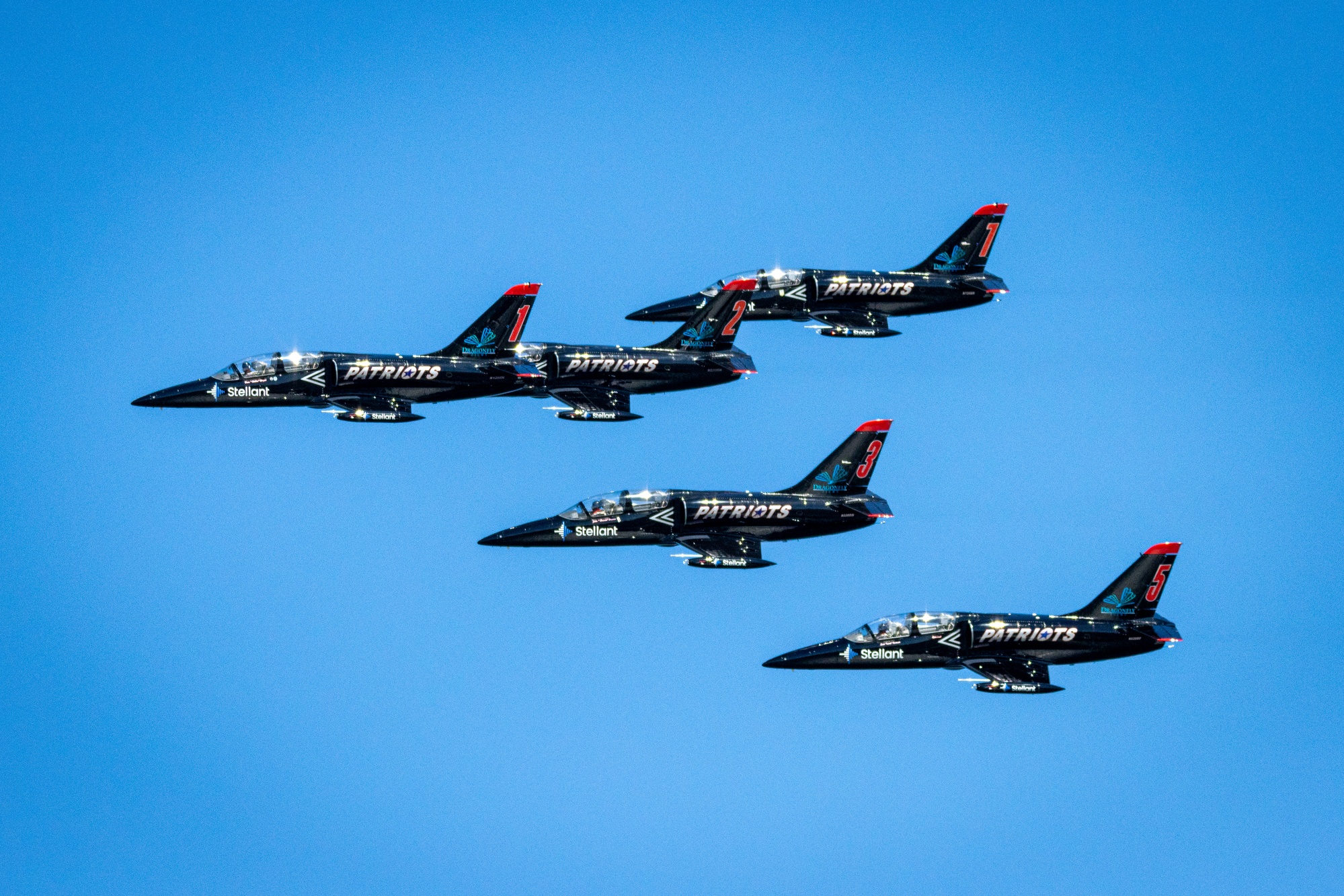 Patriots Jet Team L-39 Albatros formation, San Francisco Fleet Week 2023