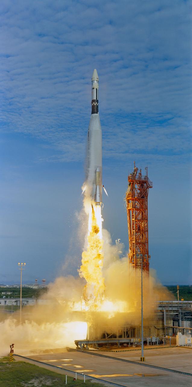 Atlas Agena liftoff for the Gemini 11 target vehicle, 12 September 1966