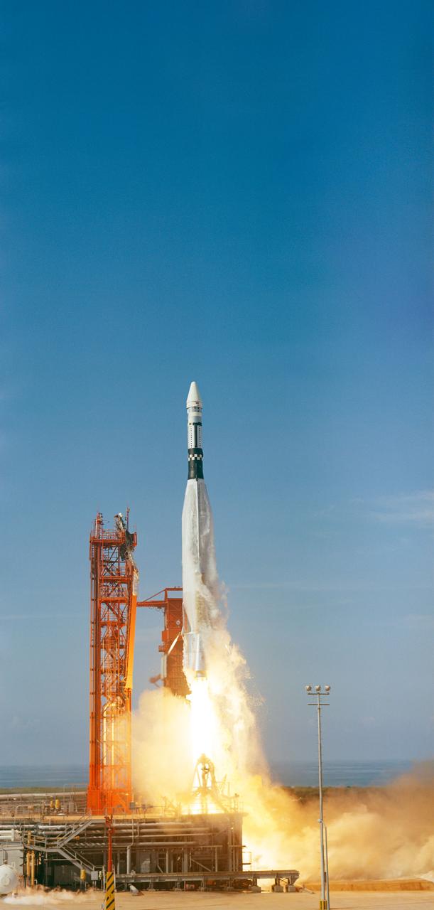 Atlas Agena liftoff for the Gemini 12 target vehicle, 11 November 1966