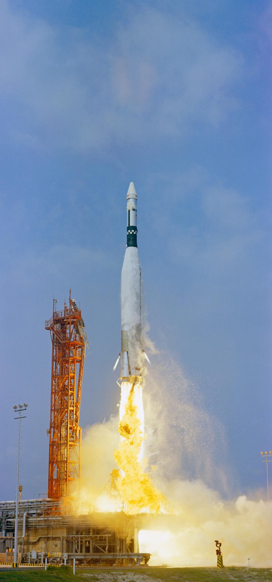 Atlas Agena liftoff for the Gemini 9A target vehicle, 17 May 1966