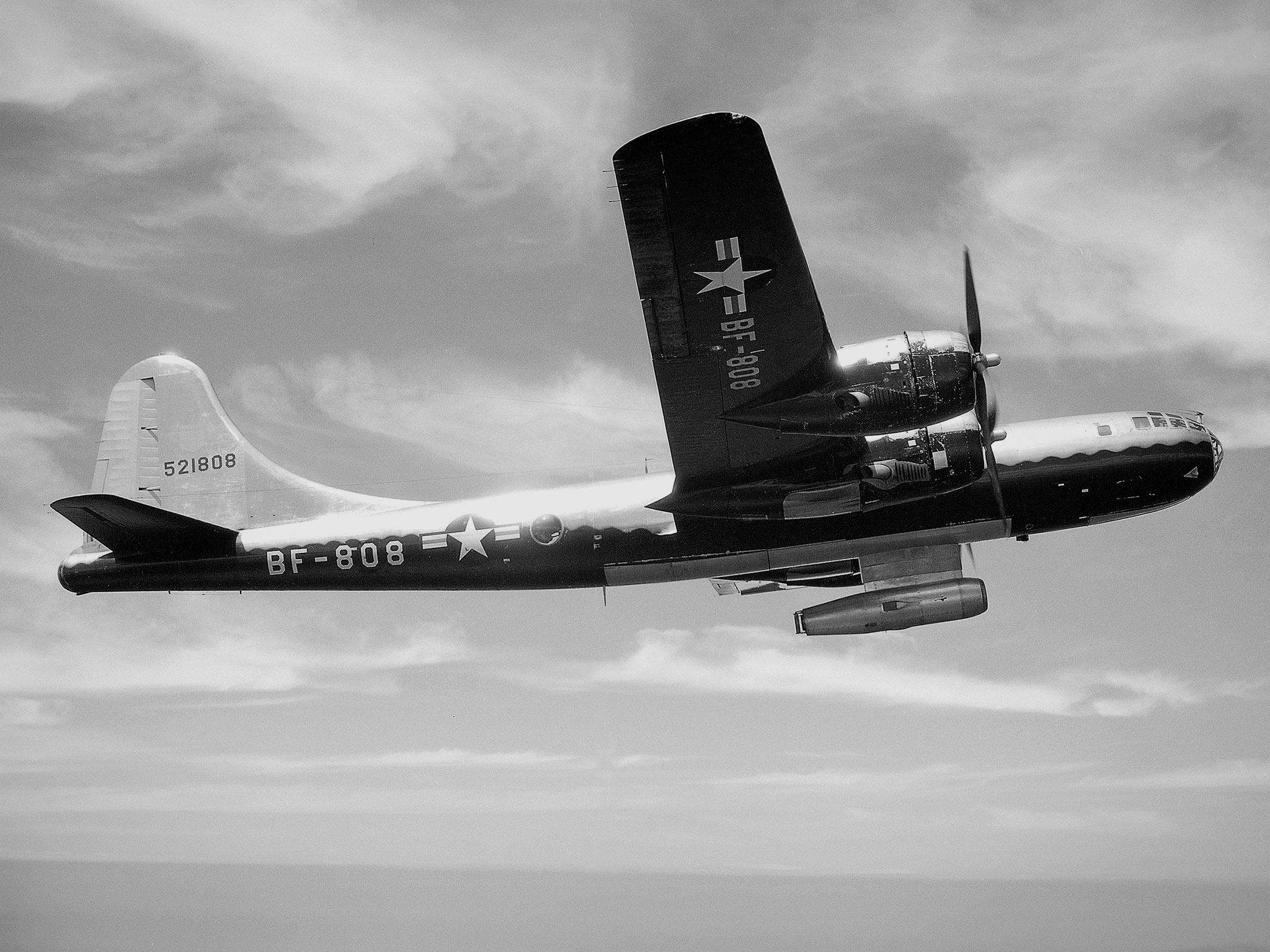 B-29 Superfortress avec missile statoréacteur