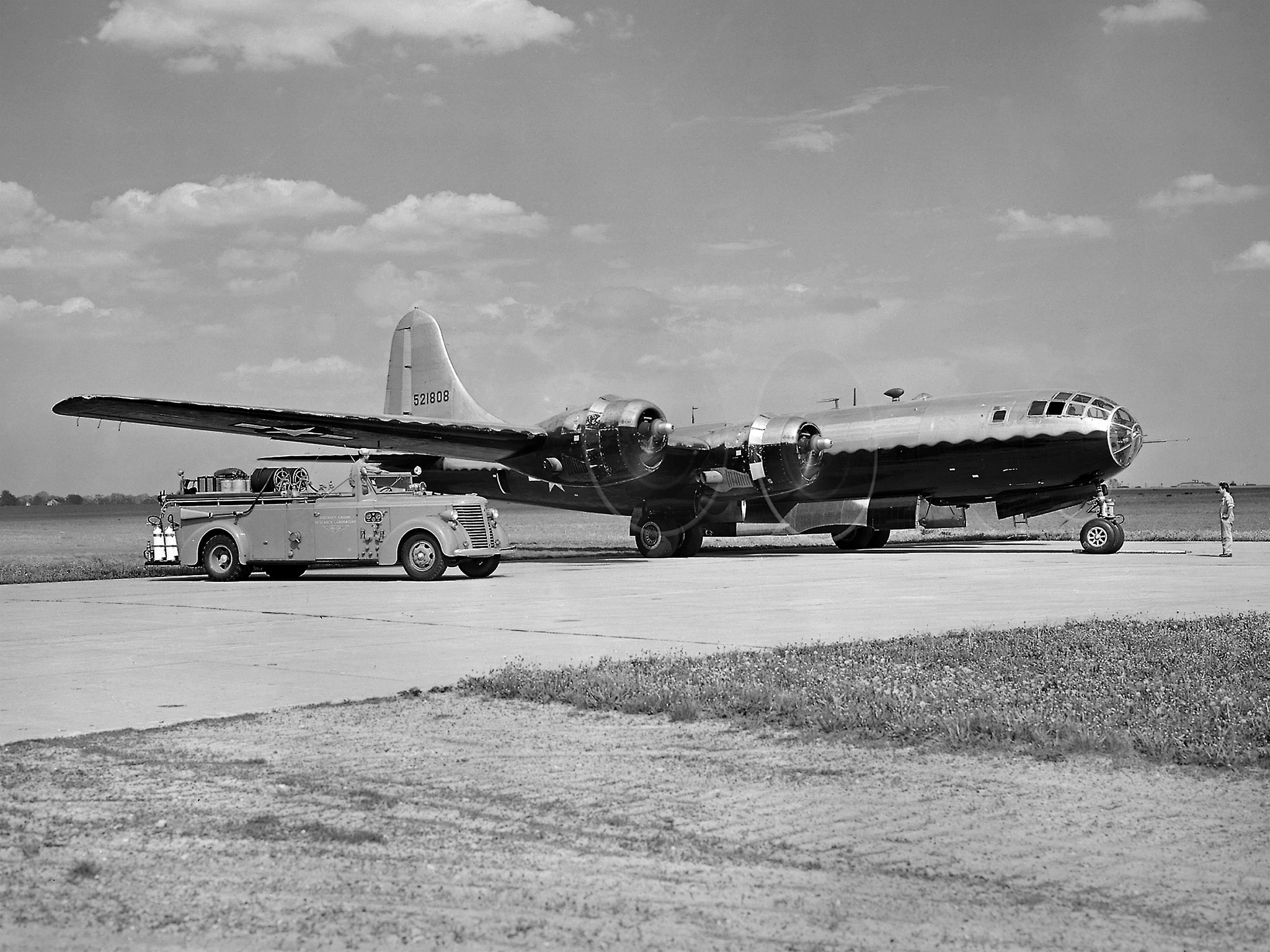 Boeing B-29 Superfortress at the Lewis Flight Propulsion Laboratory