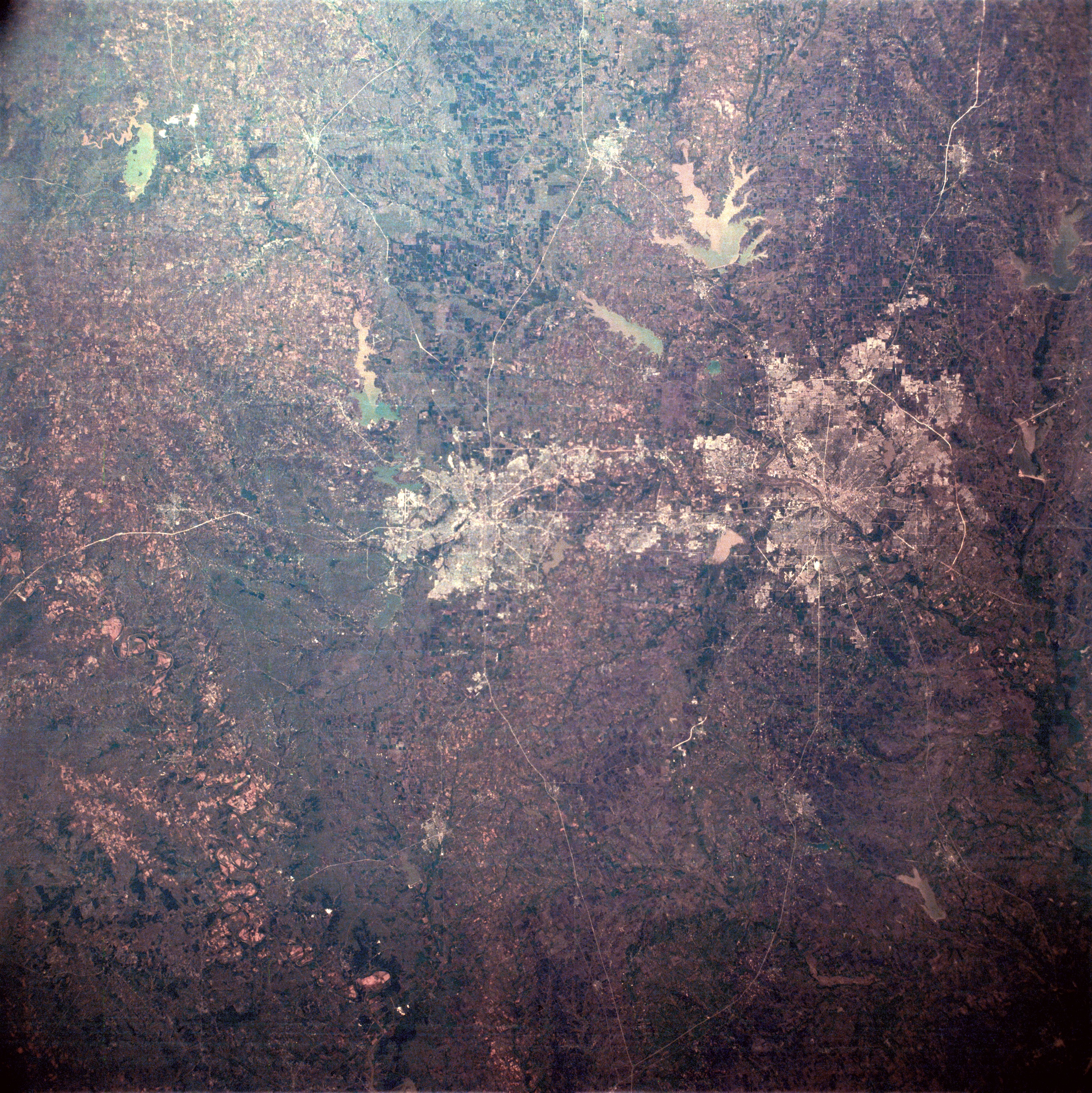 Dallas–Fort Worth photographed from Apollo 6