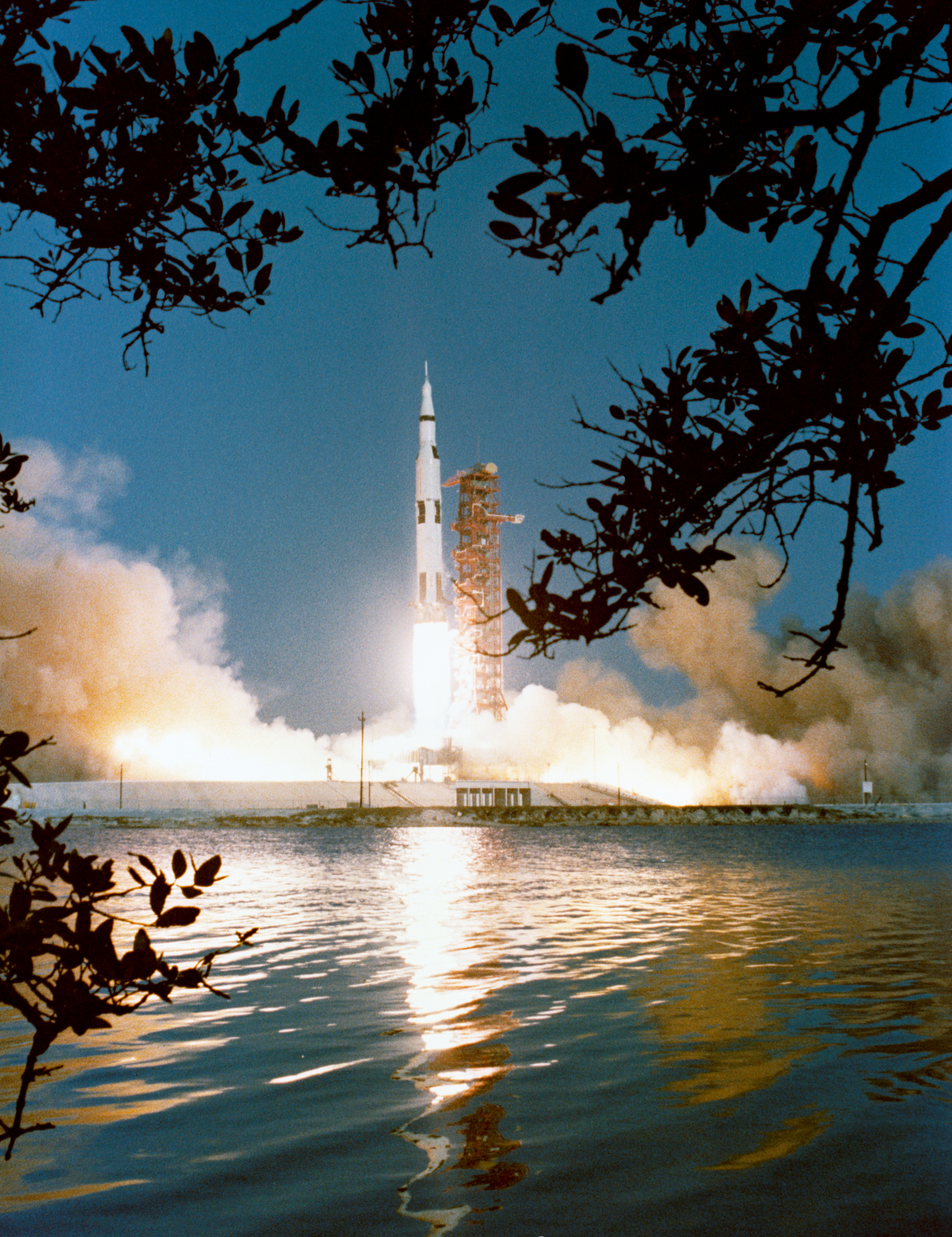 Uncrewed launch of Apollo 6 from Pad A