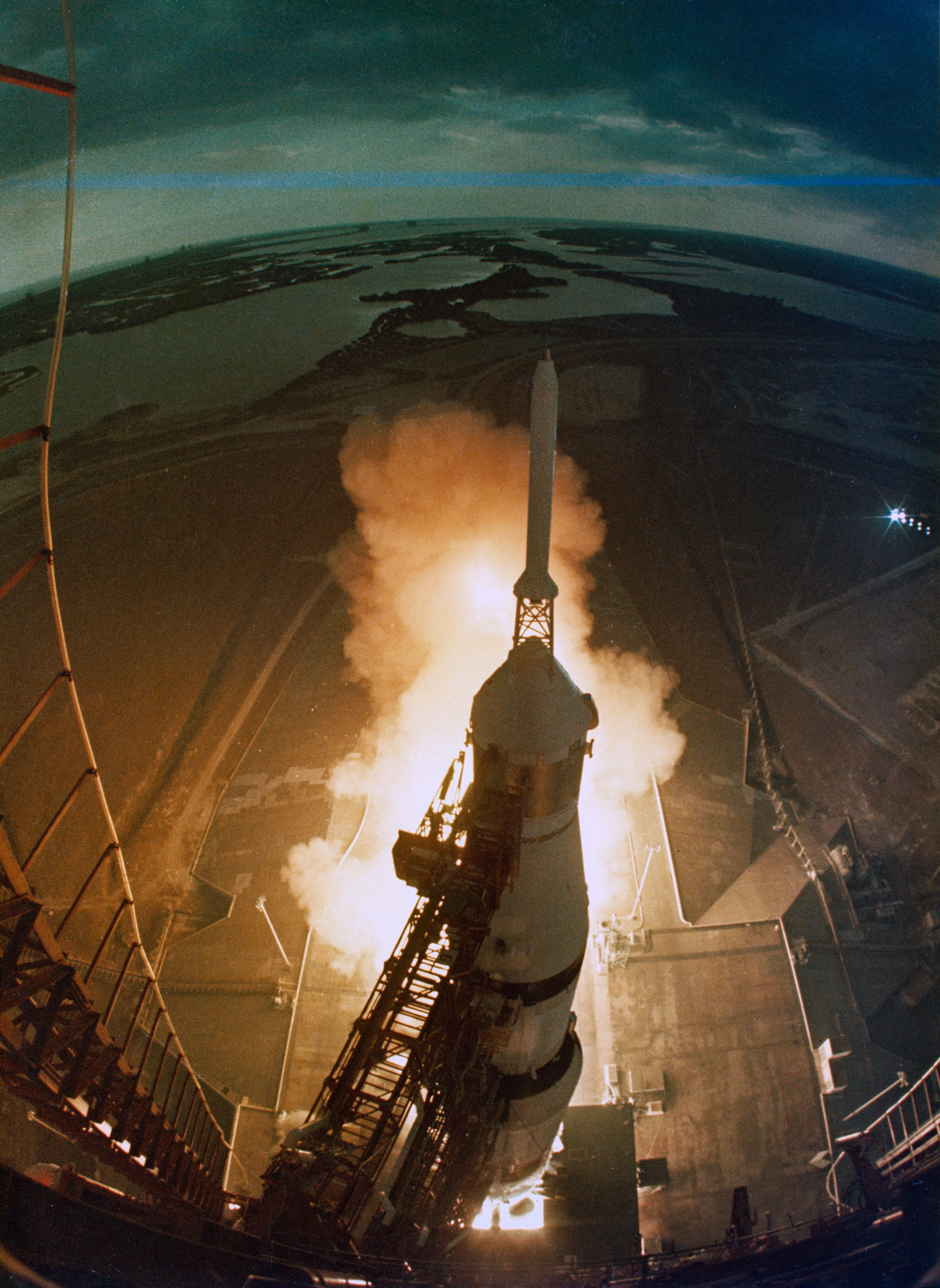 Start der Mondlandemission Apollo 14 vom Kennedy Space Center