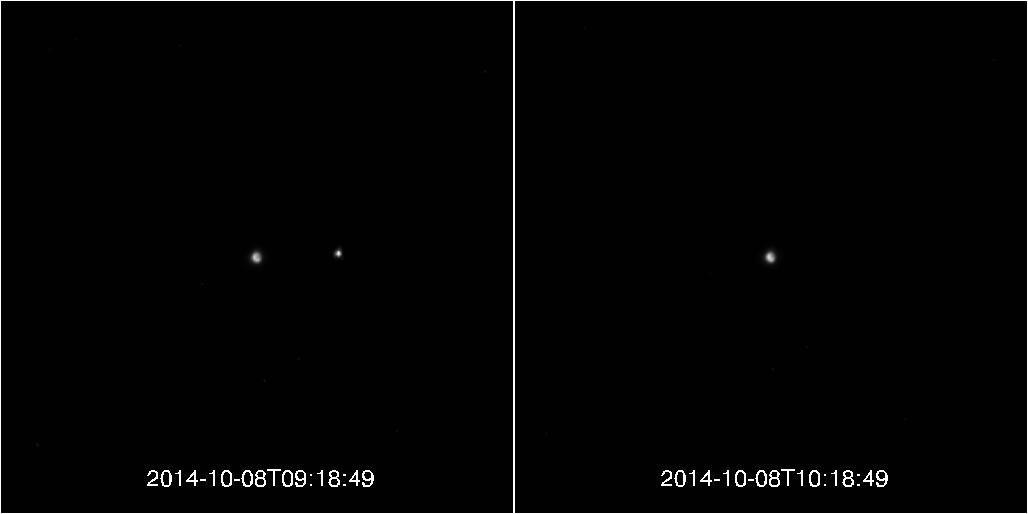 Lunar Eclipse, as Viewed by MESSENGER!