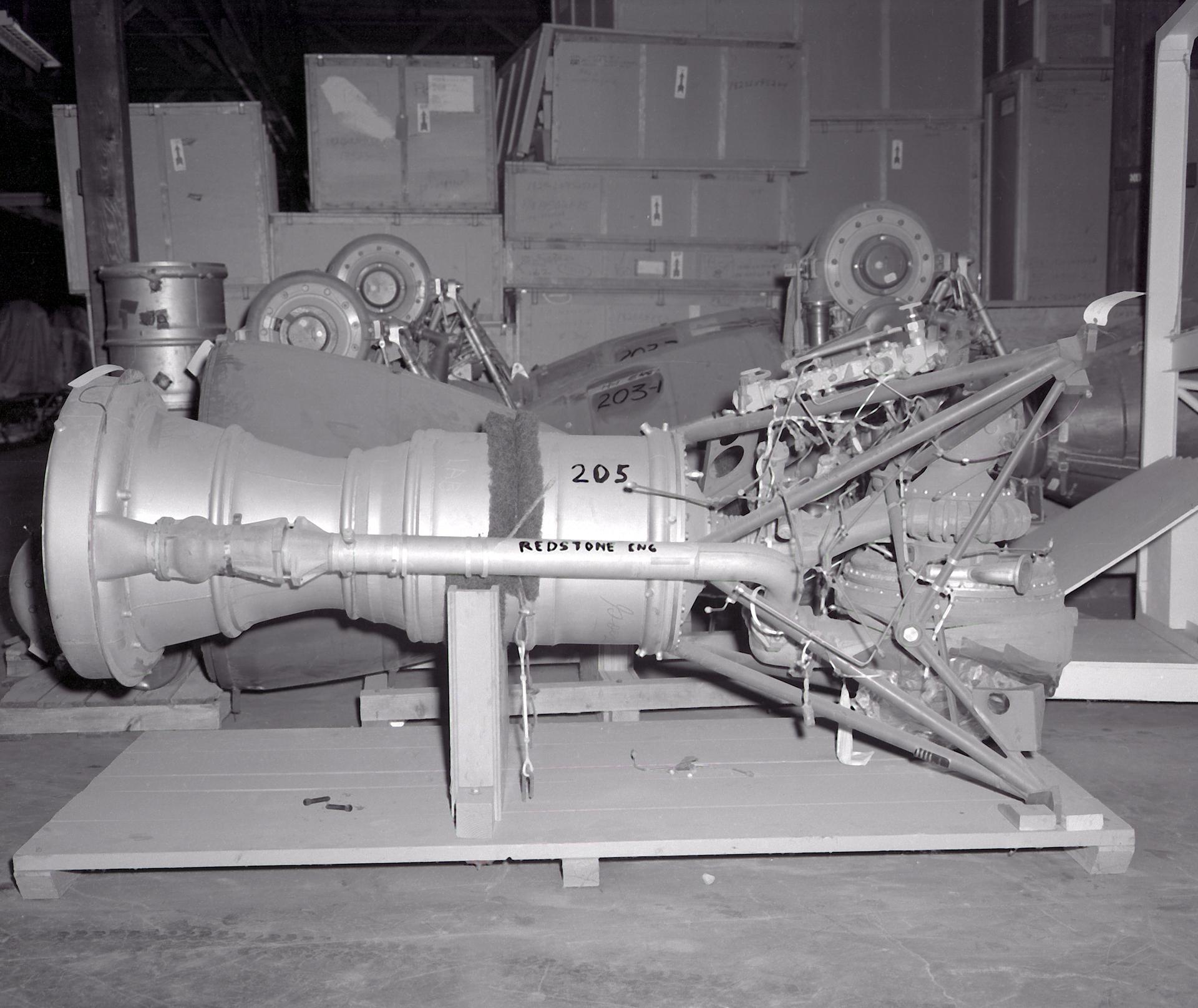 Il motore a razzo del missile Redstone
