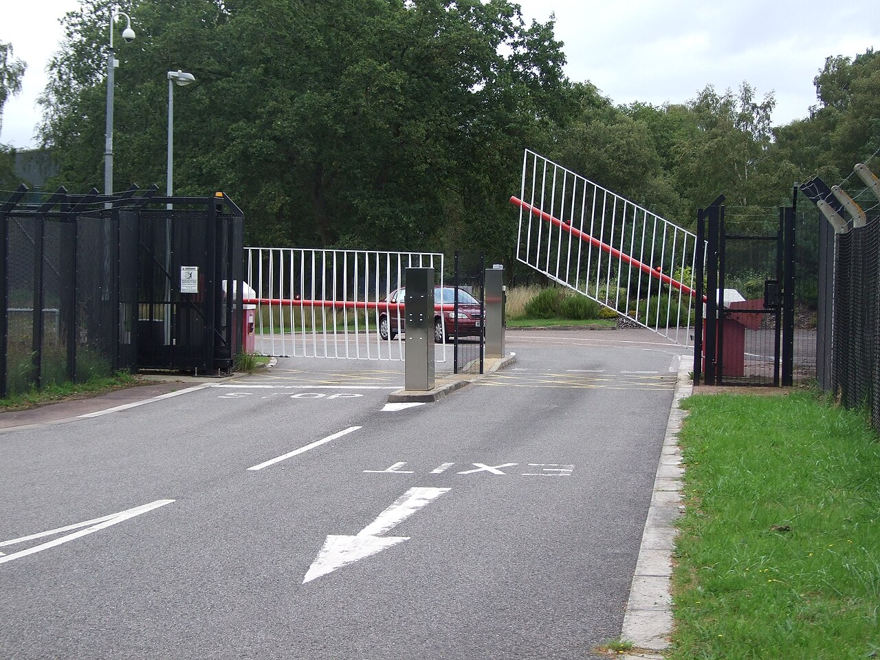 Entrance to the headquarters of an air accident investigation agency.