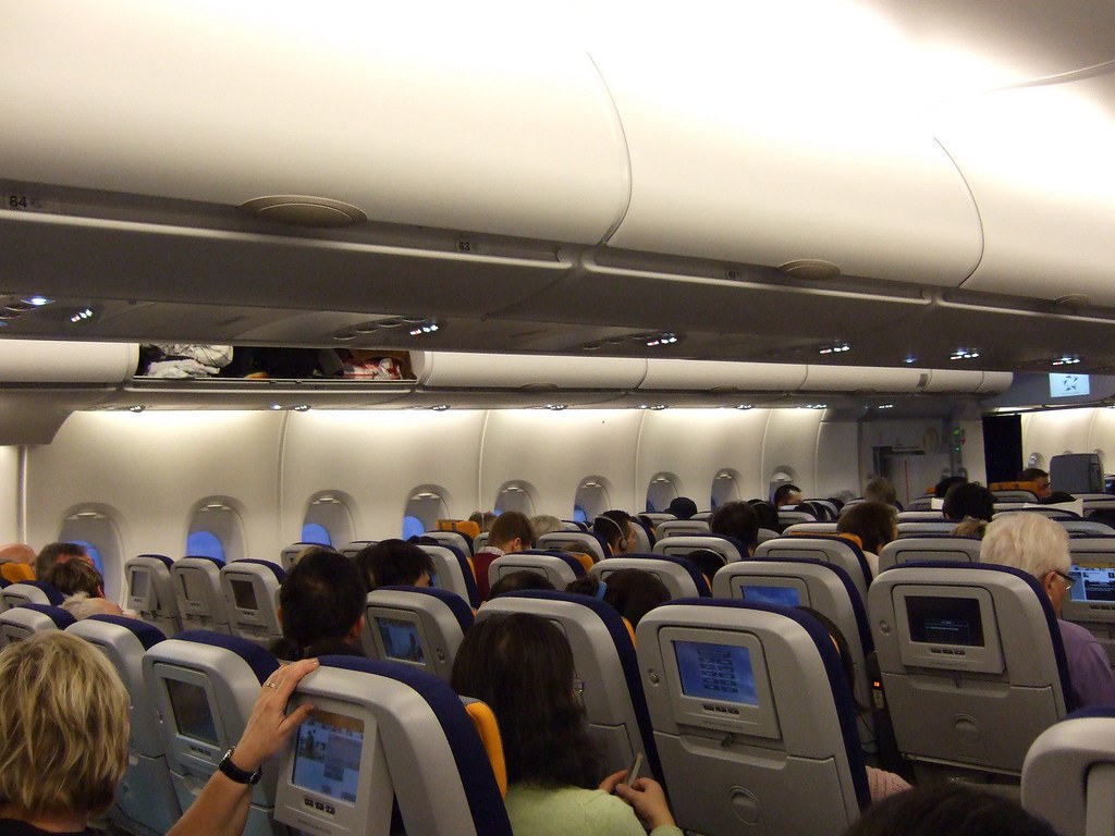Intérieur d'un A380 de Lufthansa