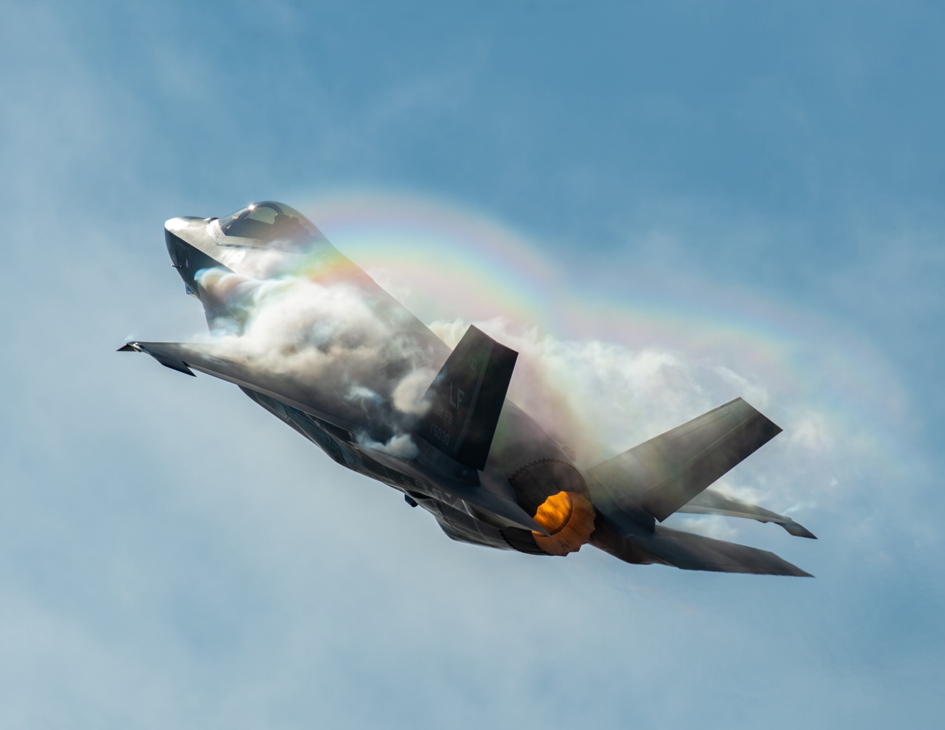 F-35 Lightning II fighter in flight
