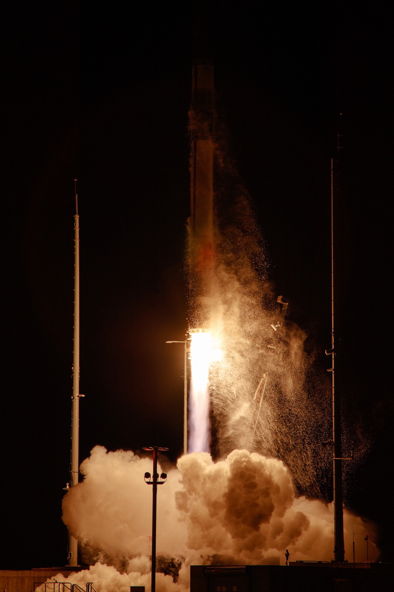 Rocket standing on the launch pad