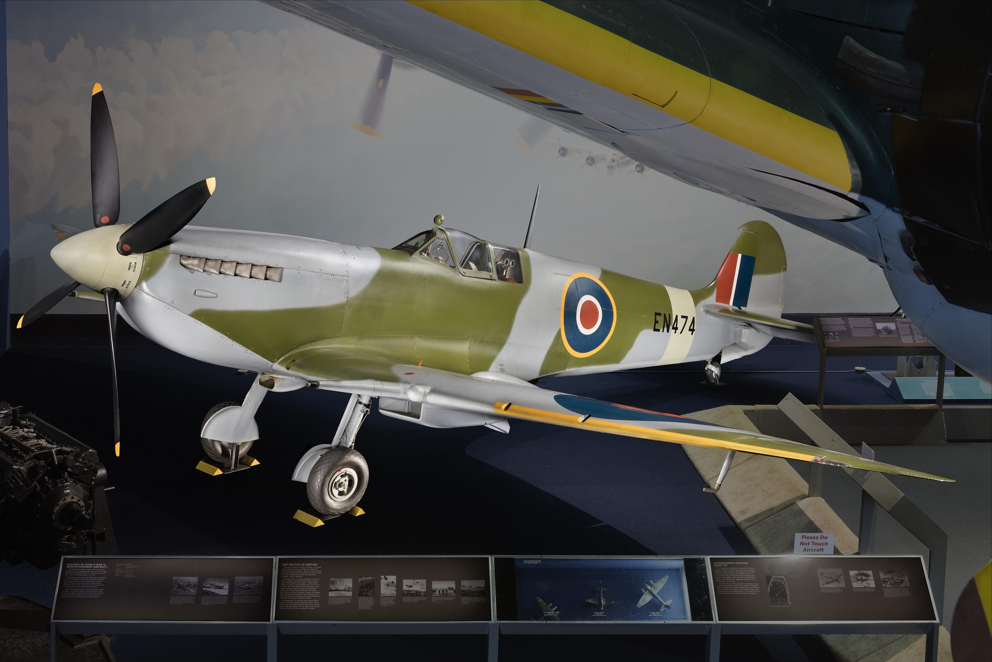 Supermarine Spitfire HF Mk. VIIc in the NASM collection (detail view)